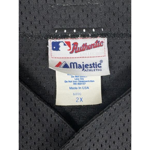 Vtg Majestic Arizona Diamondbacks Jersey Men’s 2XL Black Mesh MLB 90s USA - Picture 3 of 11